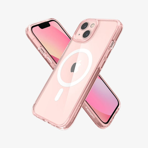 ACS03210 - iPhone 13 Pro Max Case Ultra Hybrid Mag Safe Compatible in white showing the back